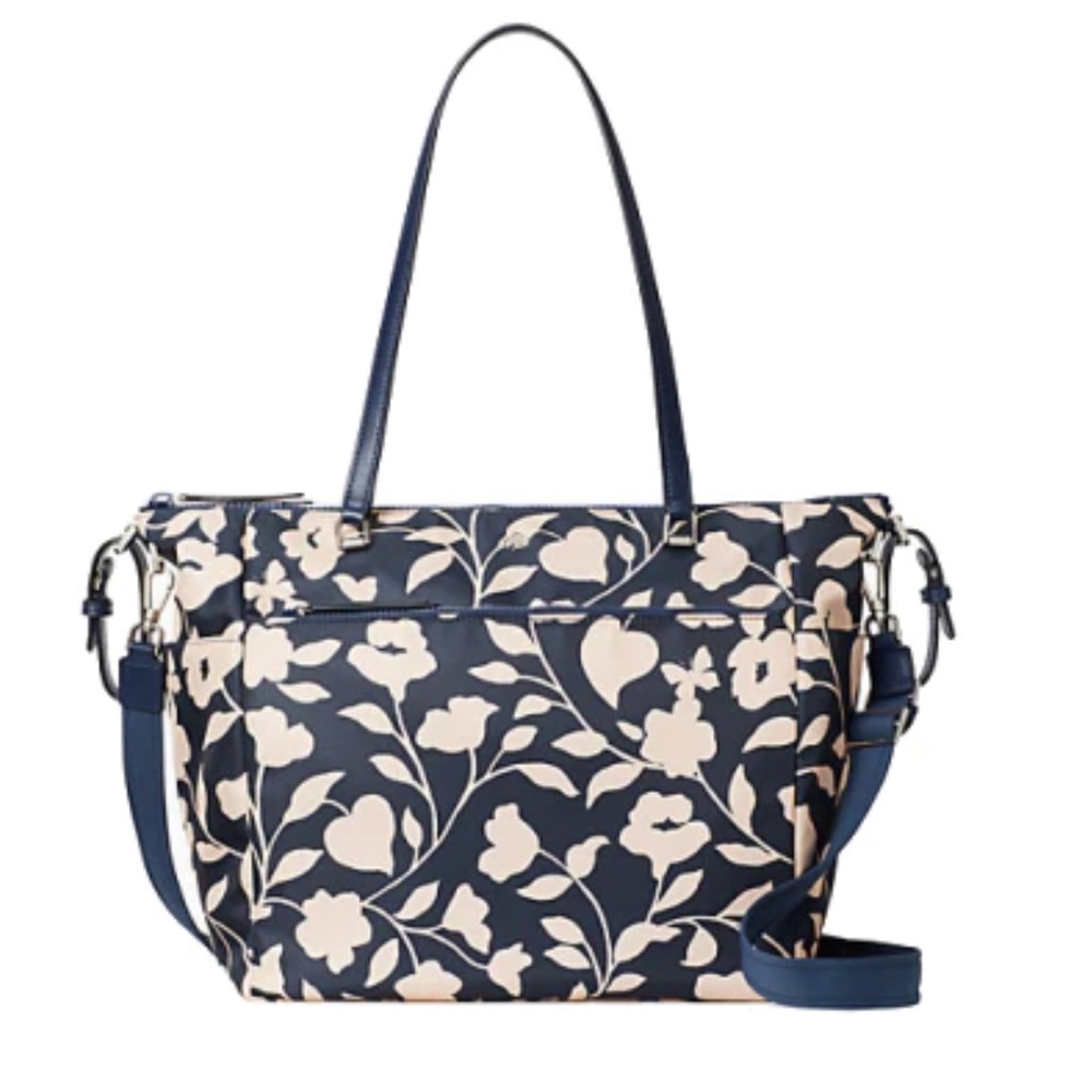 Kate Spade New York Jae Garden Vine Baby Tote Bag With Crossbody Strap